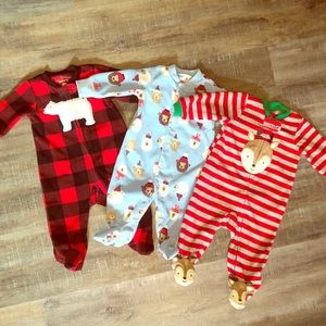 3 month Baby Fleece Sleepers